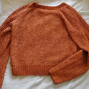 Orange Cropped Sweater